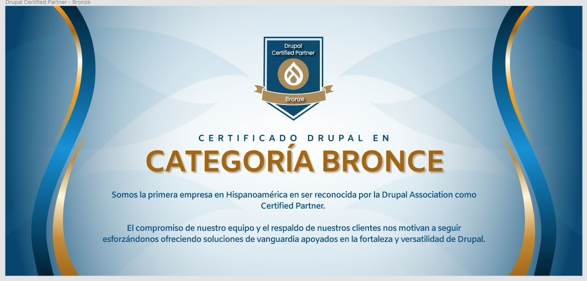 SeeD: Una empresa Certificada por la  Drupal Association